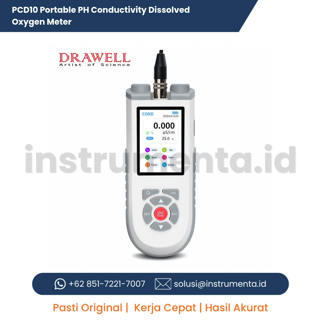 Jual PCD10 Portable PH Conductivity Dissolved Oxygen Meter Distributor Resmi Ready Stock